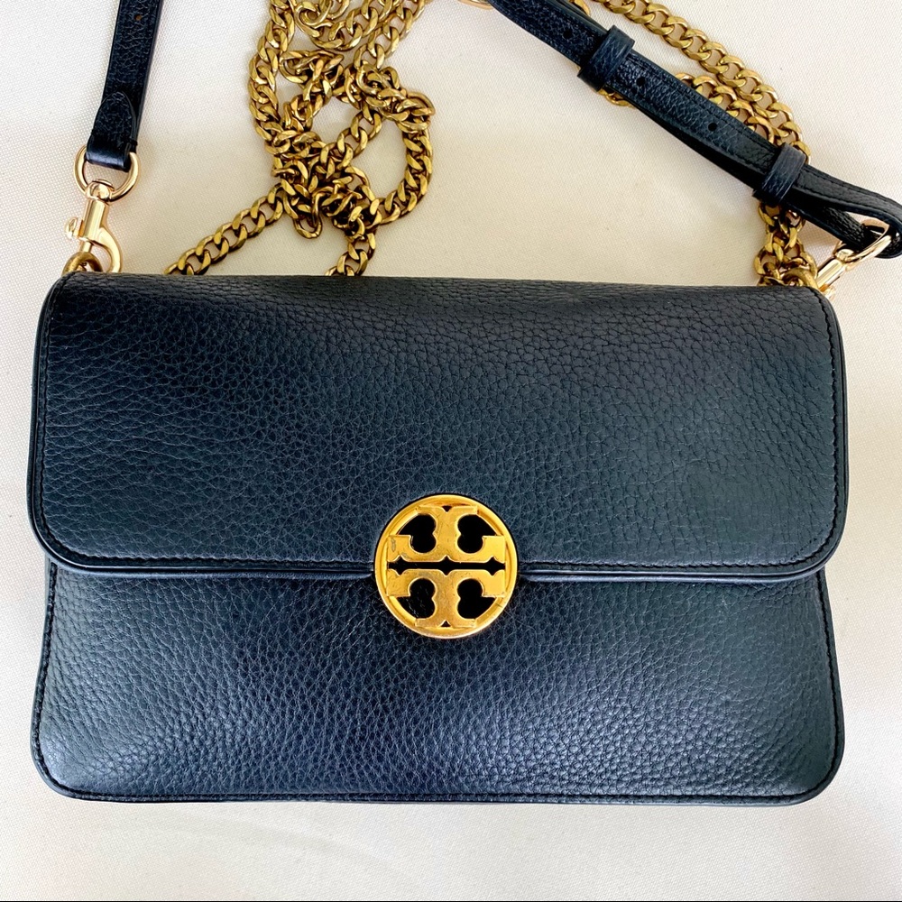 Tory Burch Black Chelsea Bag EUC - Picture 6 of 16